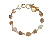 gold & silver mini-disc bracelet   $440.00   item 07-225 