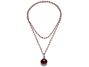 ruby, apatite & red hydrothermal quartz 38 inch neckpiece   $360.00   item 07-229 