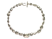 faceted silver 'gem' neckpiece   $660.00   item 07-232 