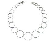 graduated silver link neckpiece   $330.00   item 09-100 