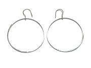 extra large silver link earrings   $75.00   item 09-101 