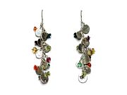 silver mini-disc & multicolour cluster   $180.00   item 09-106 