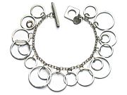 silver link dangle bracelet   $320.00   item 09-119 