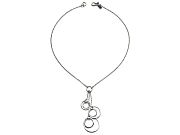 silver link triple dangle neck   $220.00   item 09-120 