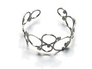 silver link & dot 'molecule' cuff   $270.00   item 09-121 