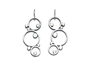silver link & dot 'molecule' earrings   $180.00   item 09-122 