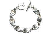 silver 'leaf' bracelet   $340.00   item 09-128 