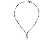 amethyst, tanzanite, pink sapphire & topaz 'Y' neckpiece   $220.00   item 09-129 