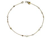 10k gold dot & 14k gold-filled chain neckpiece   $395.00   item 09-136 