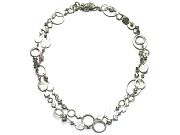 40 inch silver multi-shape neckpiece   $895.00   item 09-138 