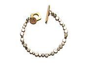 silver & gold plated dot bracelet   $295.00   item 10-107 