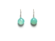 aqua chalcedony briolette earrings   $50.00   item 10-115 