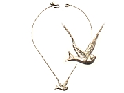 cast silver swallow pendant   $175.00   item 10-137 