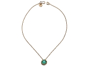 vermeil & aqua chalcedony 'woven' pendant   $180.00   item 10-145 